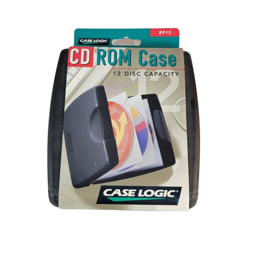Case Logic CD Rom Hard Case 12 Disc Capacity NIP 1997